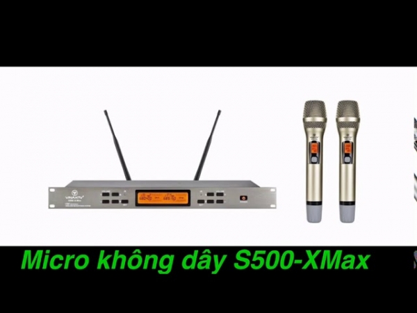 Micro không dây S500Xmax  dùng cho hội trường	