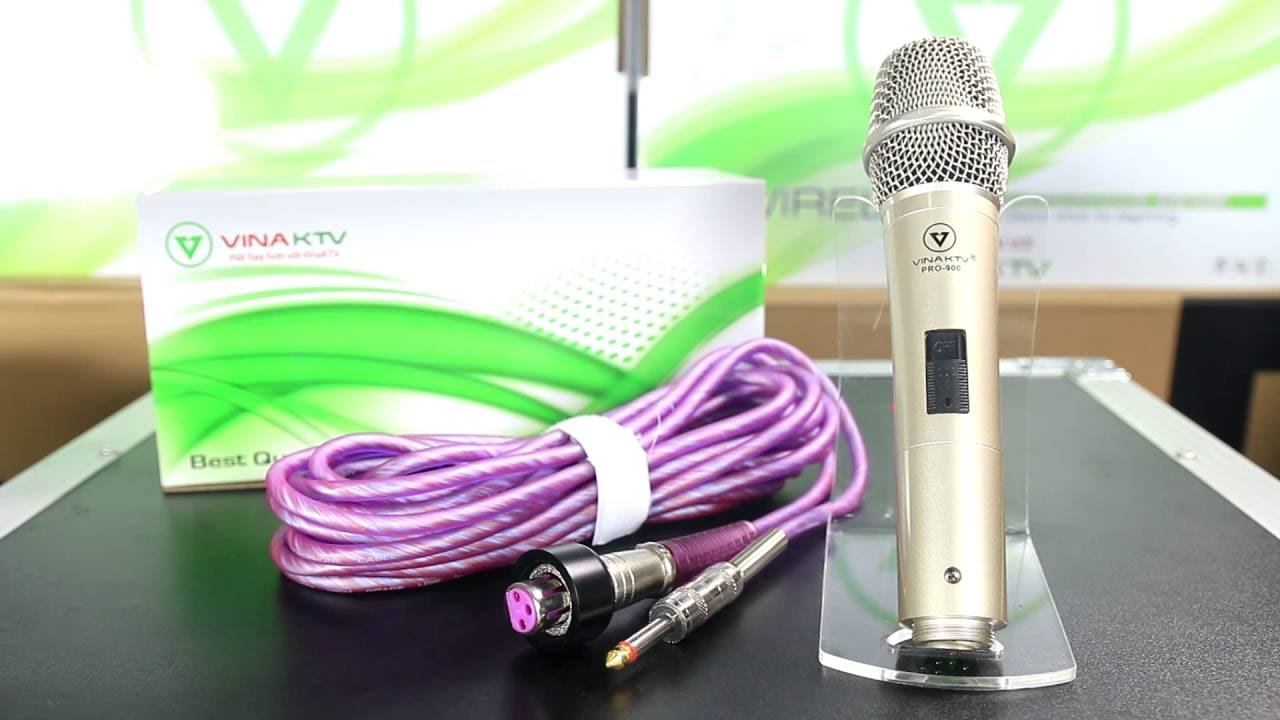 Micro có dây VinaKTV S900pro dùng cho hội trường	